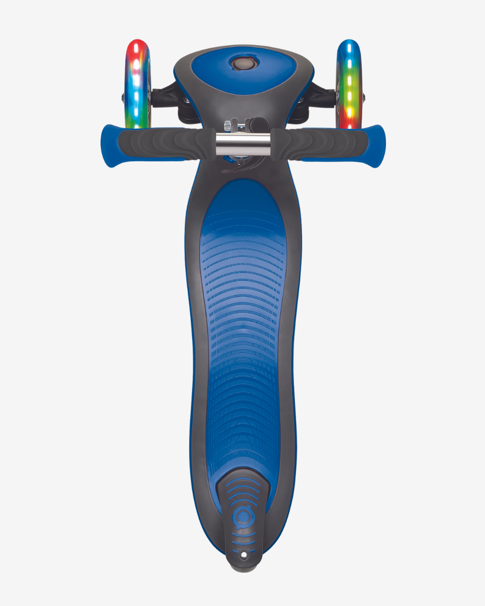Globber Elite Deluxe 3 Wheel Kids Scooter w/Lights | Navy Blue