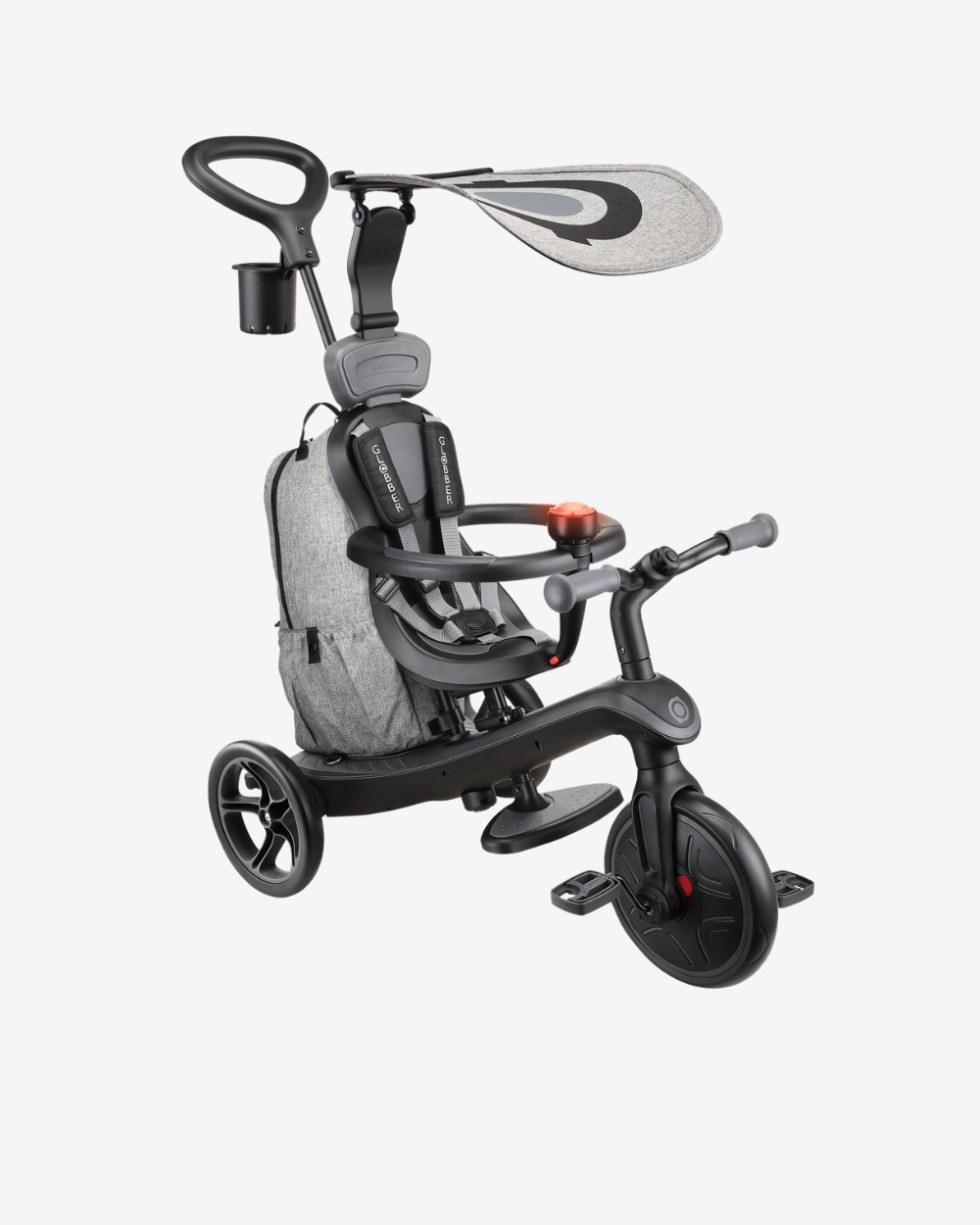Globber Explorer Trike 4 in 1 Deluxe Play | Black / Grey