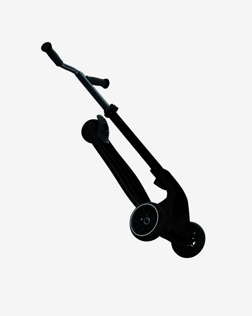 Globber Ultimum 3 Wheel Kids Scooter | Black / Charcoal Grey