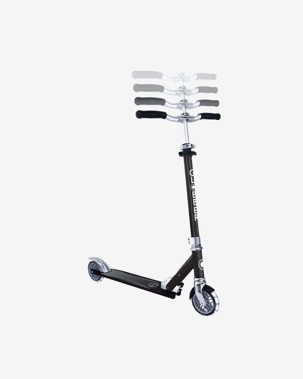 Globber Flow Element Foldable Kids Scooter with Lights | Black