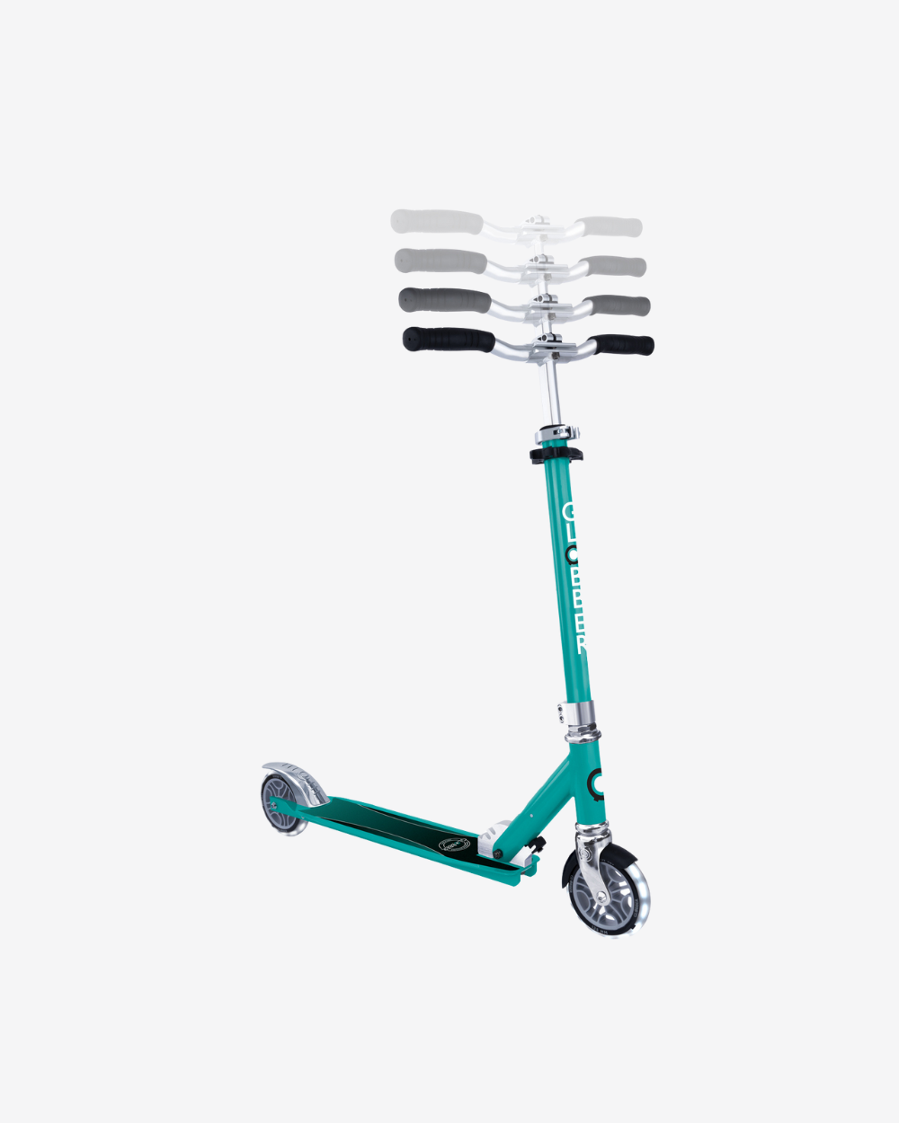 Globber Flow Element Foldable Kids Scooter with Lights | Jade