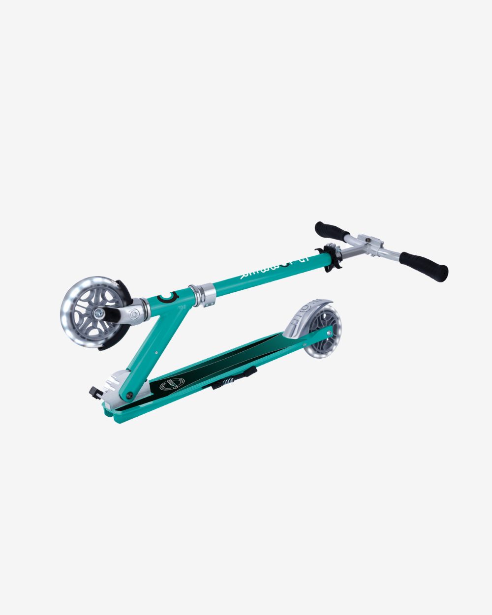 Globber Flow Element Foldable Kids Scooter with Lights | Jade