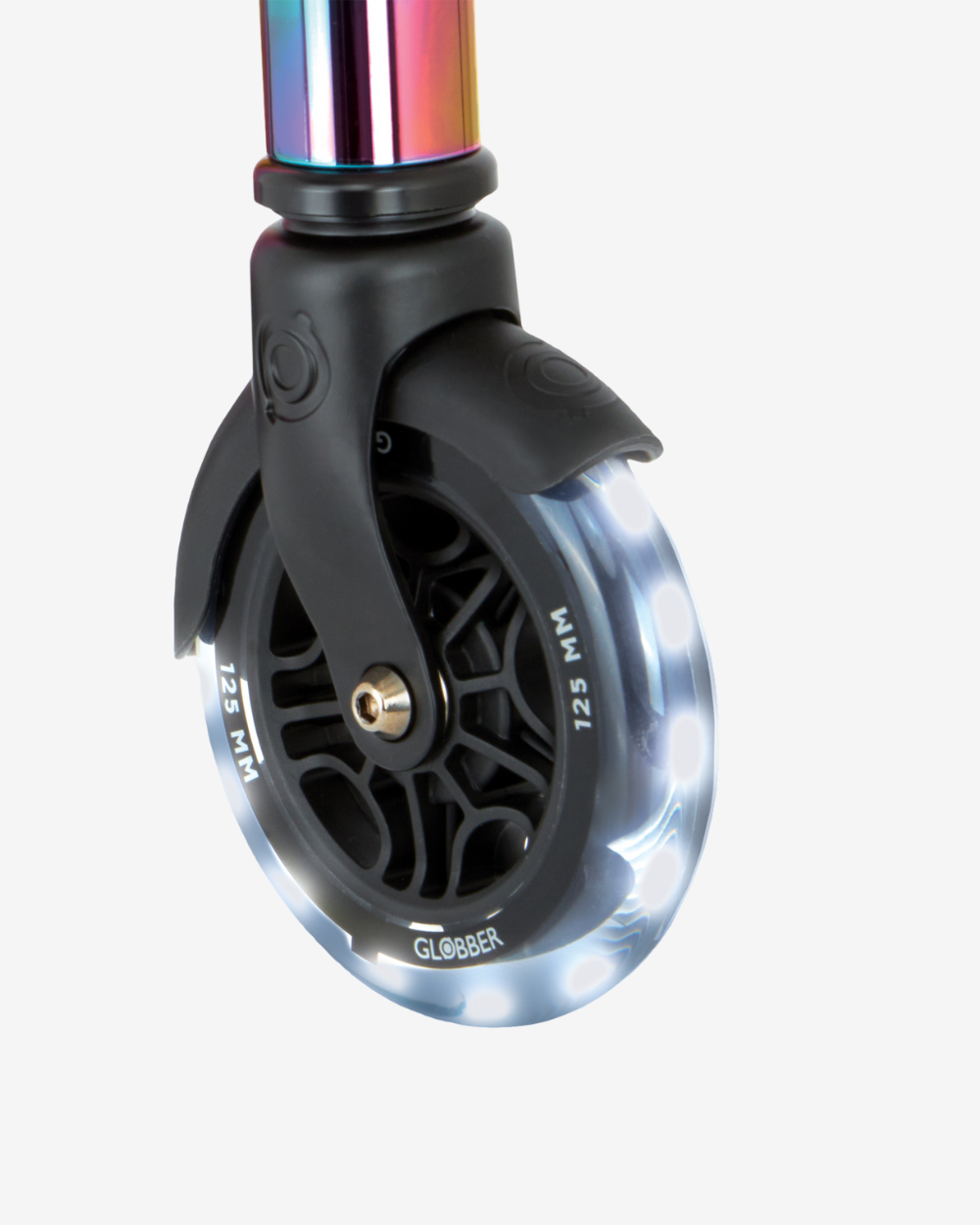 Globber Flow Element Foldable Kids Scooter with Lights | Neochrome