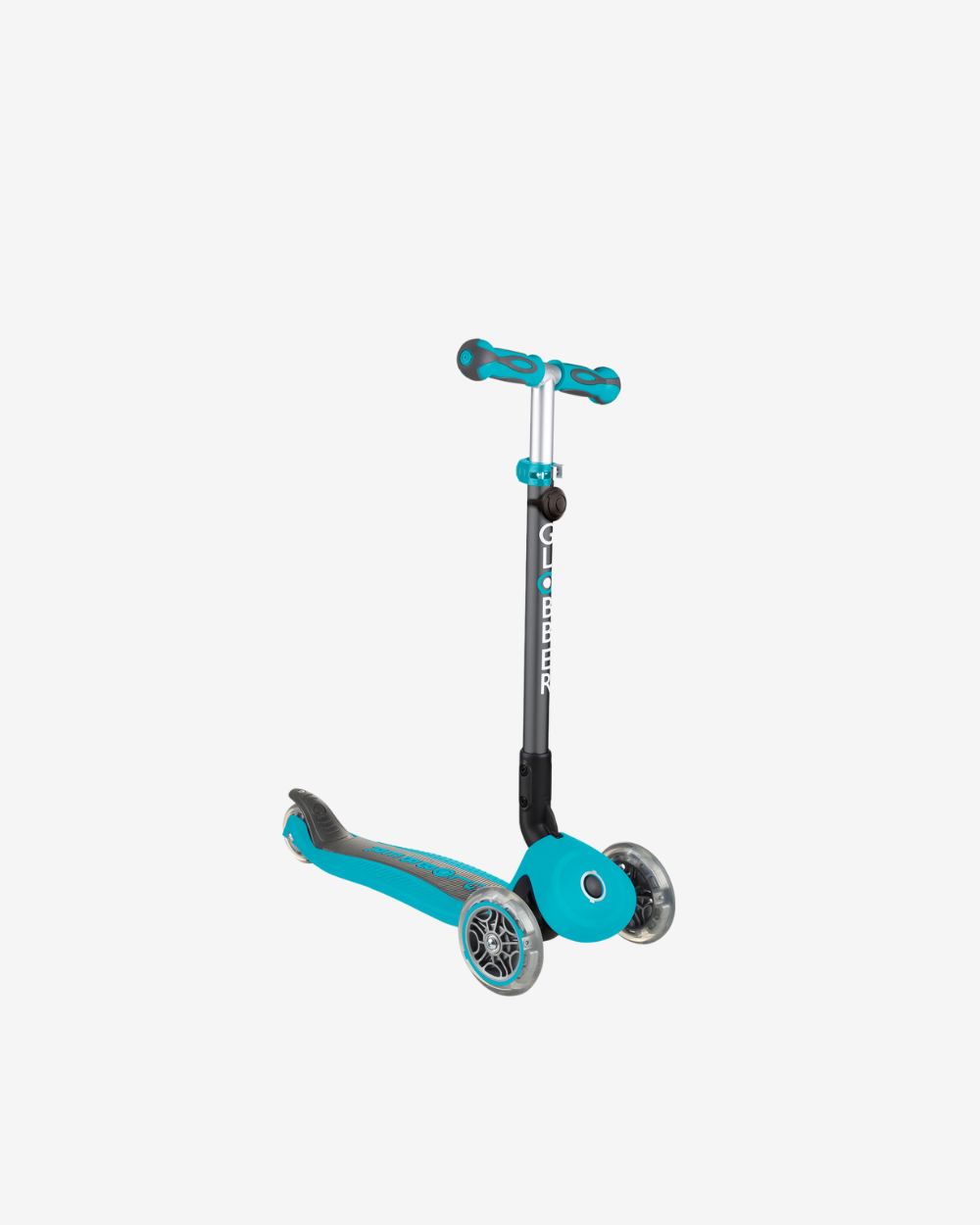 Globber GO UP Deluxe Convertible Scooter with Light up Wheels | Teal