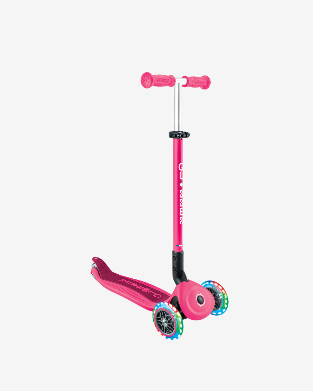 Globber GO UP Active with Lights | Fuchsia / Dark Pink