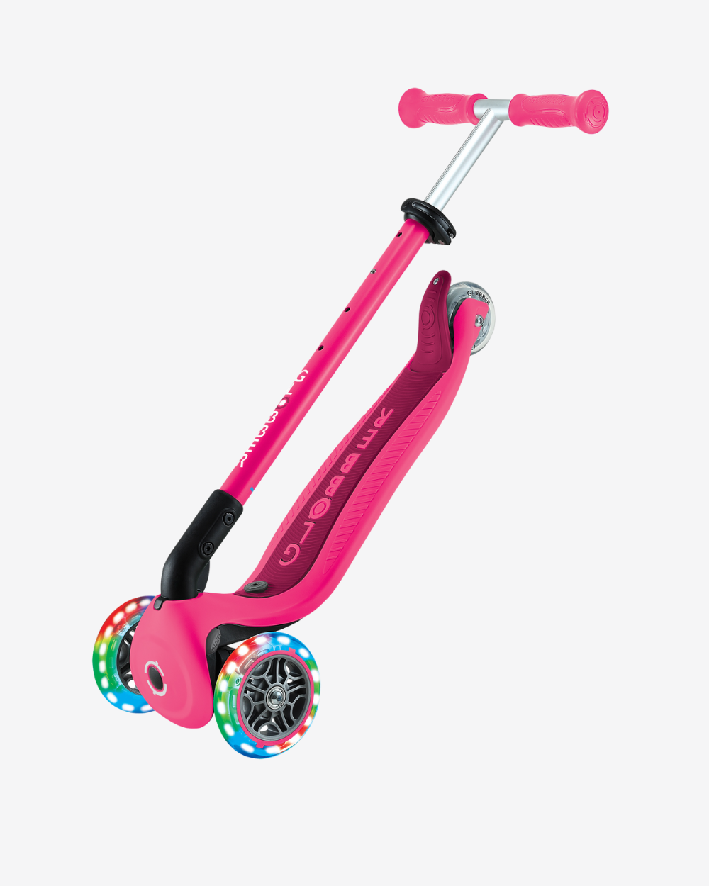 Globber GO UP Active with Lights | Fuchsia / Dark Pink