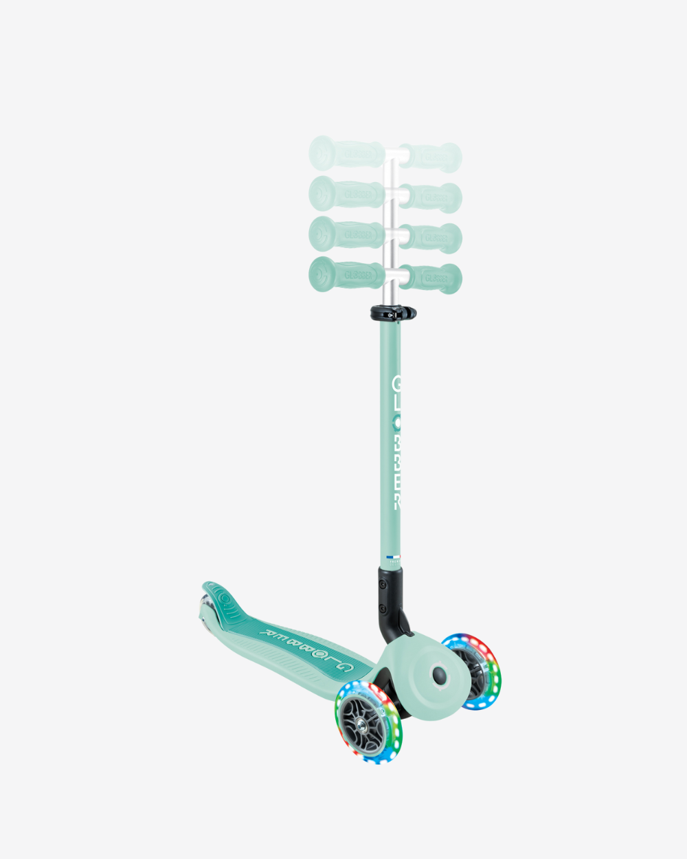 Globber GO UP Active with Lights | Mint / Dark Mint