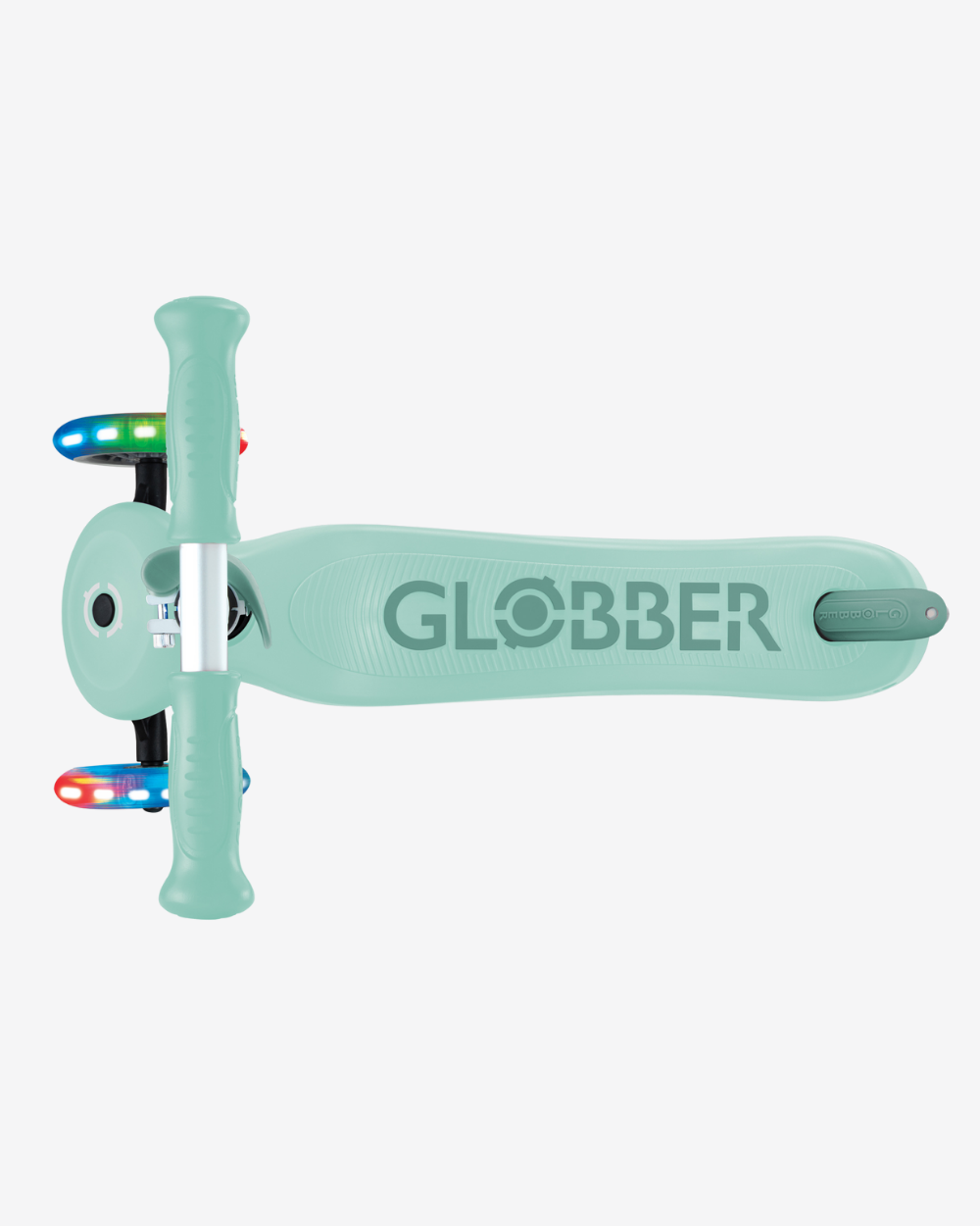 Globber Go Up Sporty V2 3 Wheel Kids Convertible Scooter | Light Up Mint / Pistachio