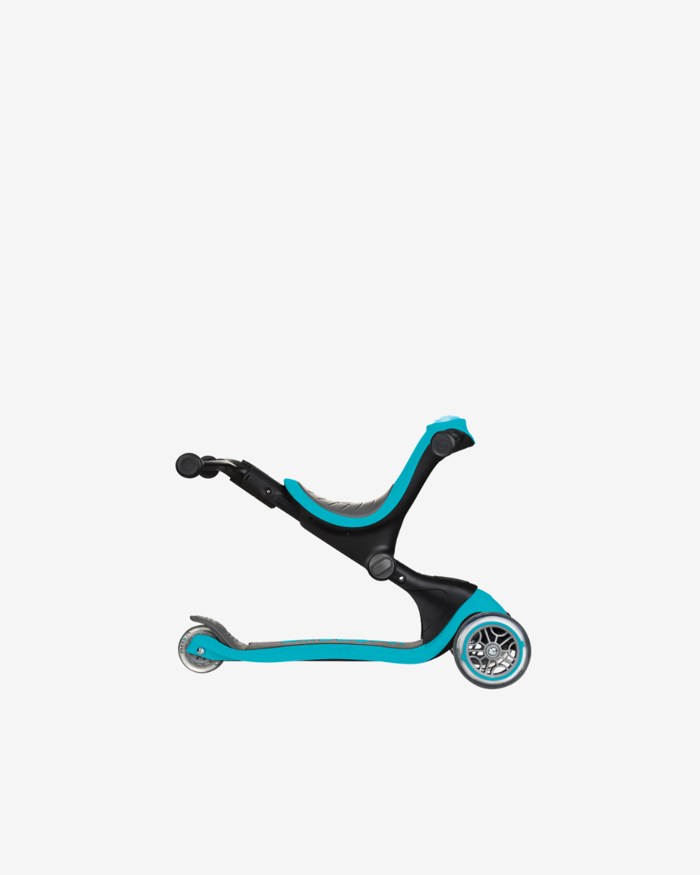 Globber GO UP Deluxe Convertible Scooter with Light up Wheels | Teal