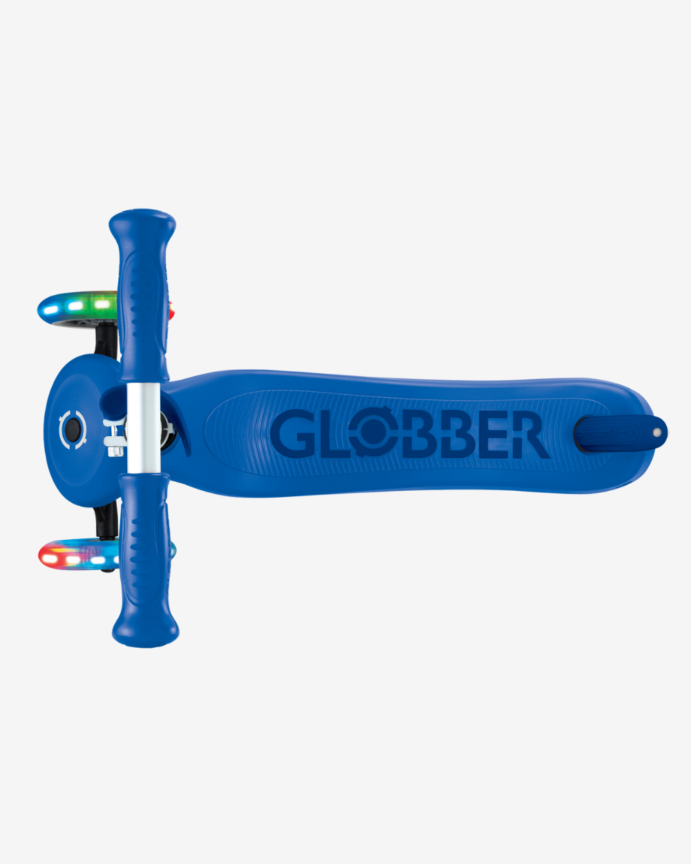 Globber Go Up Sporty V2 3 Wheel Kids Convertible Scooter | Light Up Navy Blue / Dark Navy Blue