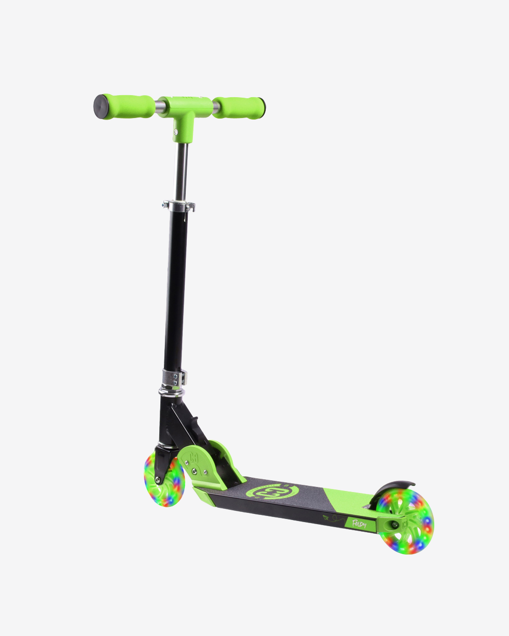 Core Kids Foldy Scooter | Green with LED wheels