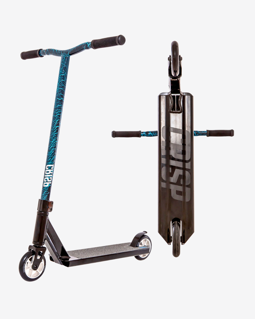 Crisp Blaster Complete Scooter | Black / Blue Cracking