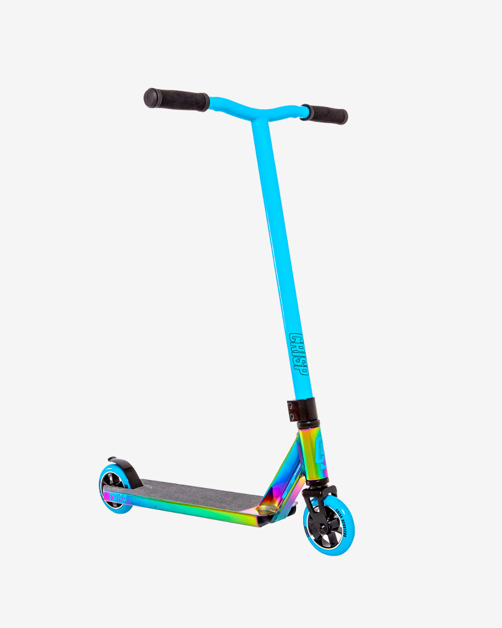 Crisp Surge Complete Scooter | Neo Chrome / Sky Blue