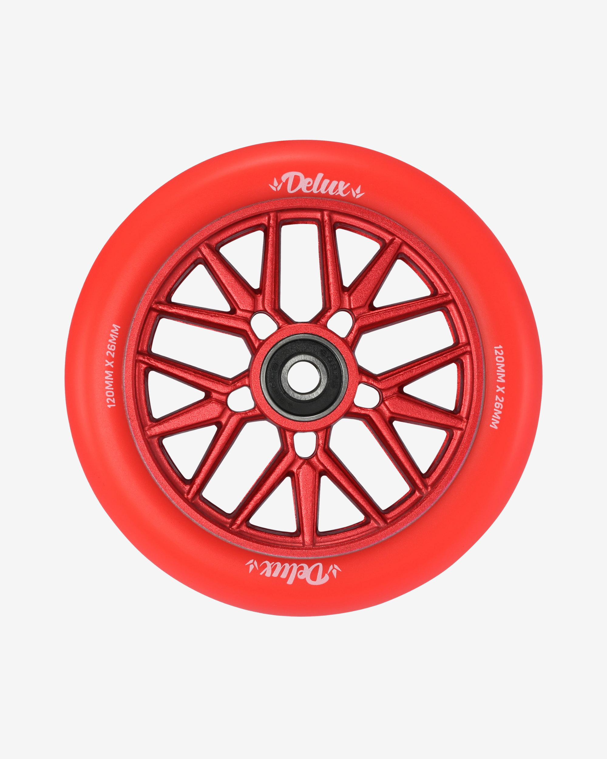 Envy Delux 120mm Wheels | Red