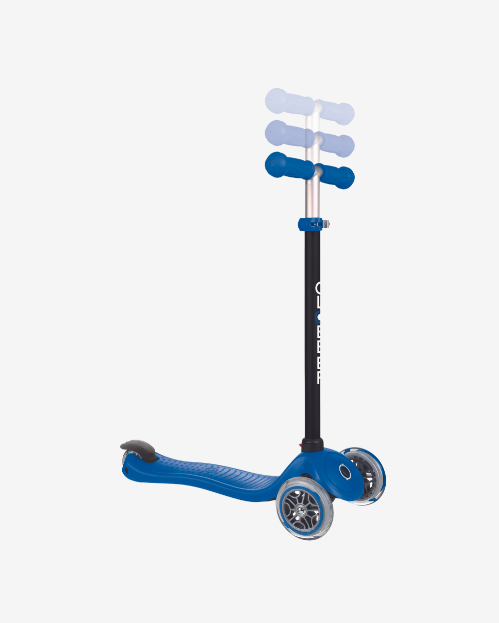 Globber Go Up Sporty 3 Wheel Kids Convertible Scooter | Navy Blue