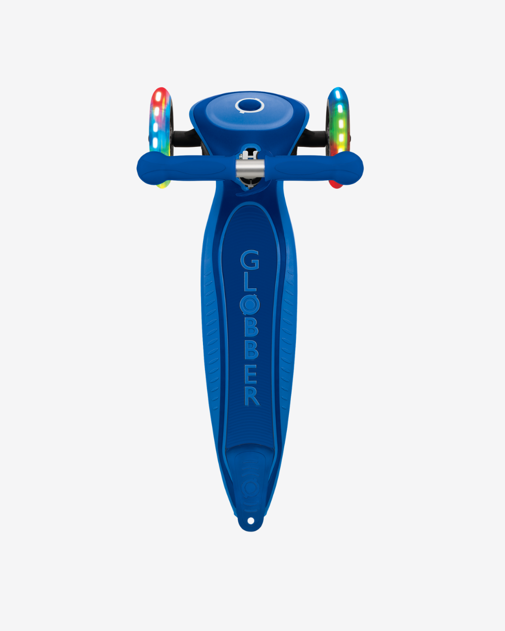 Globber Primo 3 Wheel Kids Scooter Foldable Plus Light Up | Navy Blue