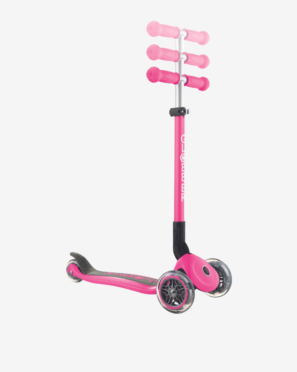 Globber Primo 3 Wheel Kids Scooter Foldable | Deep Pink