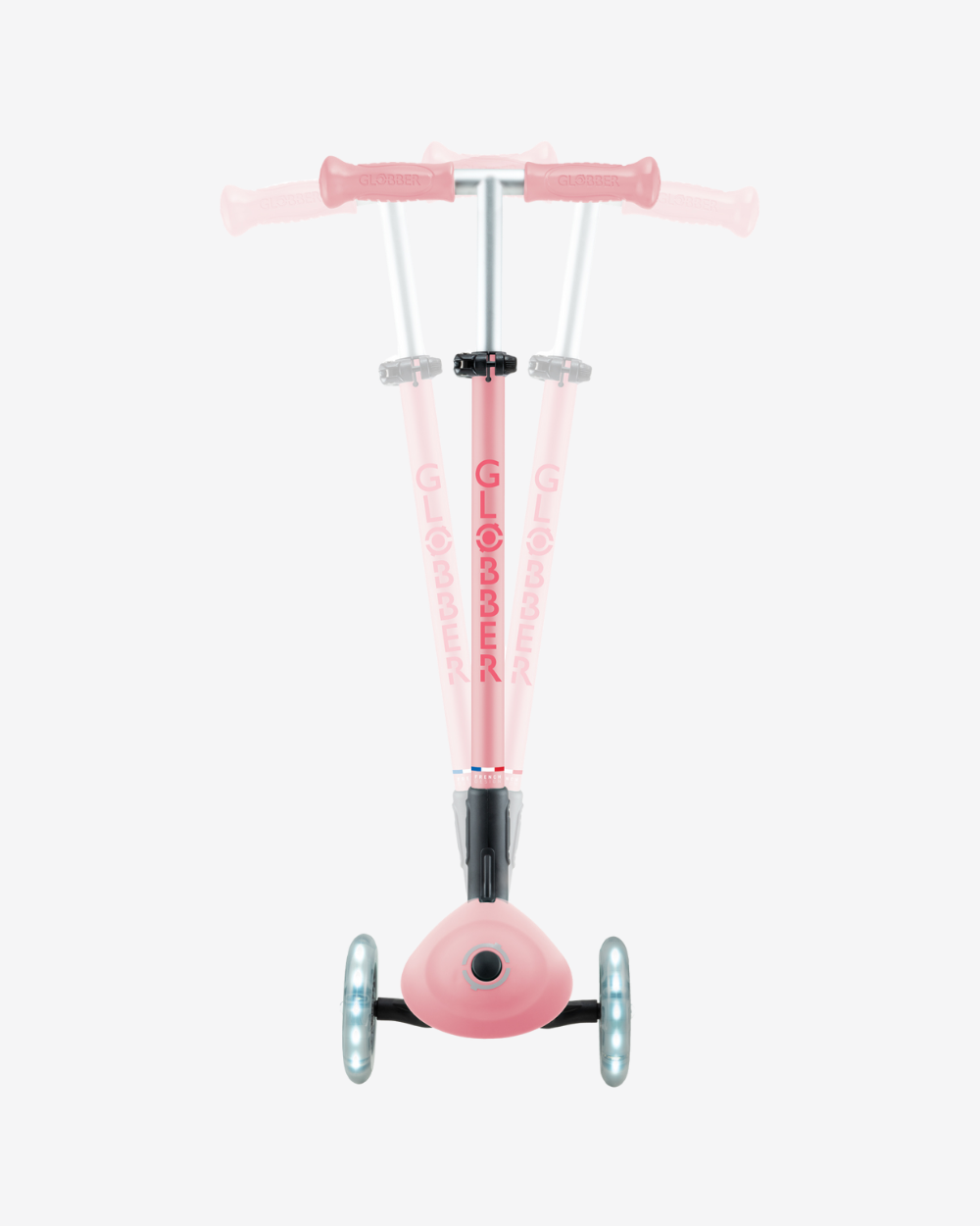 Globber Primo V2 3 Wheel Kids Scooter Foldable Plus | Pastel Pink / Coral