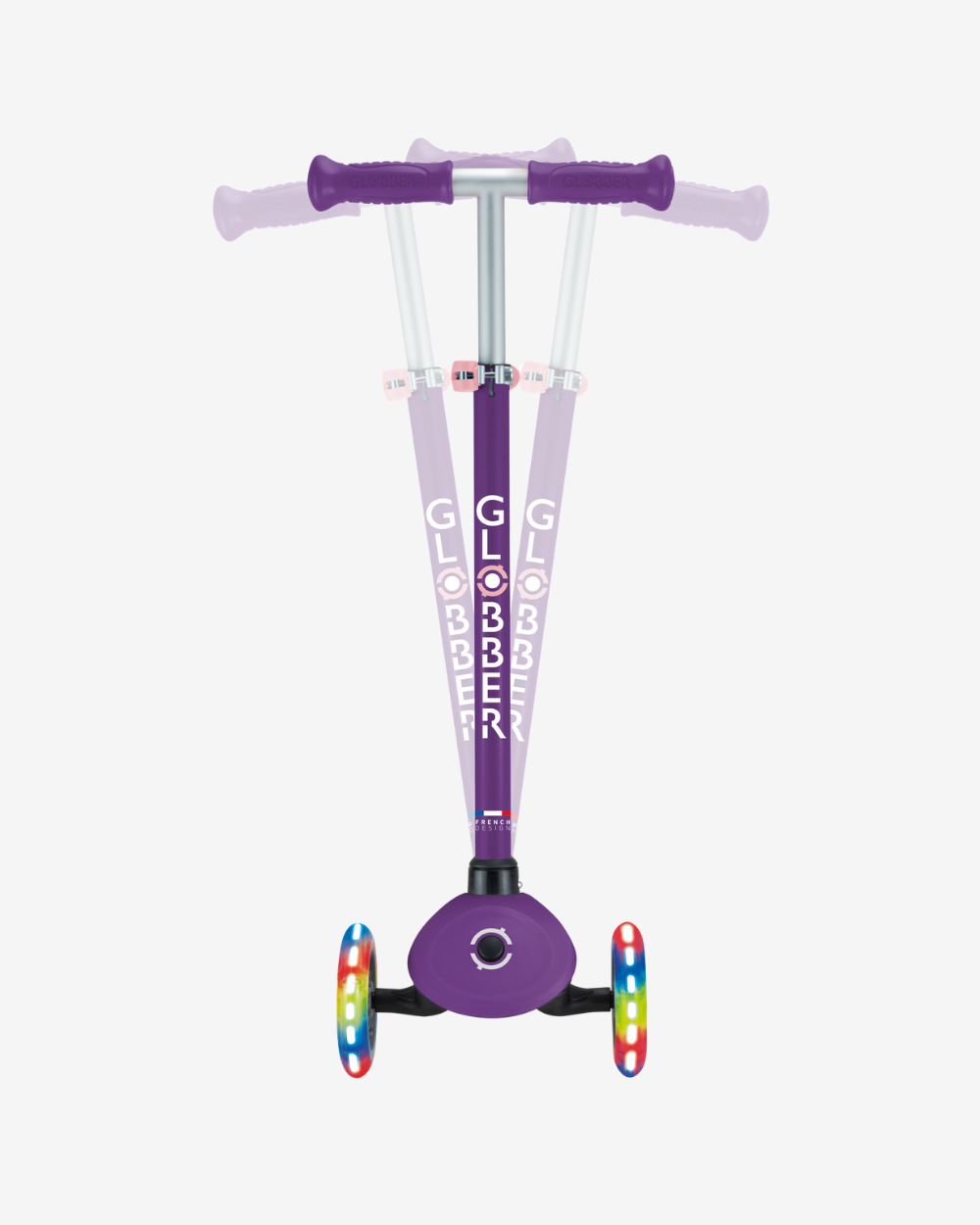 Globber Primo V2 3 Wheel Kids Scooter | Purple / Pastel Pink