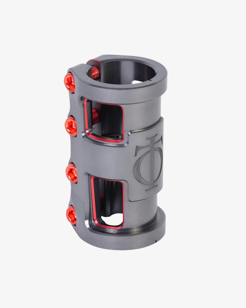 Oath Components | Carcass SCS 4 Bolt Clamp | Red/Titanium