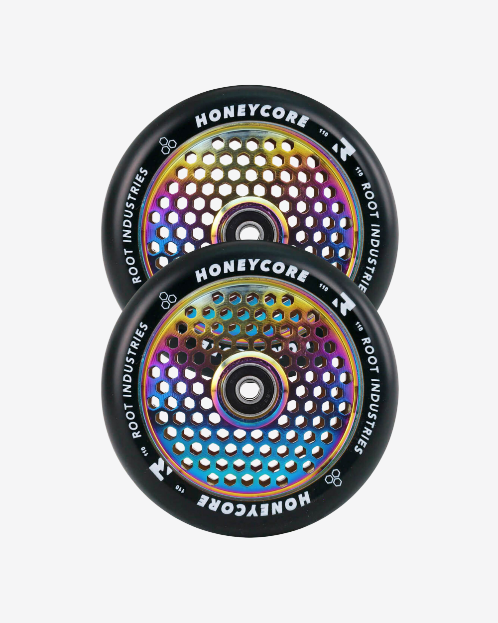Root Industries Honeycore Wheels 110mm | Black / Rocket Fuel