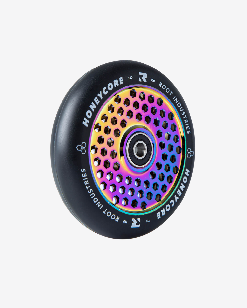Root Industries Honeycore Wheels 110mm | Black / Rocket Fuel