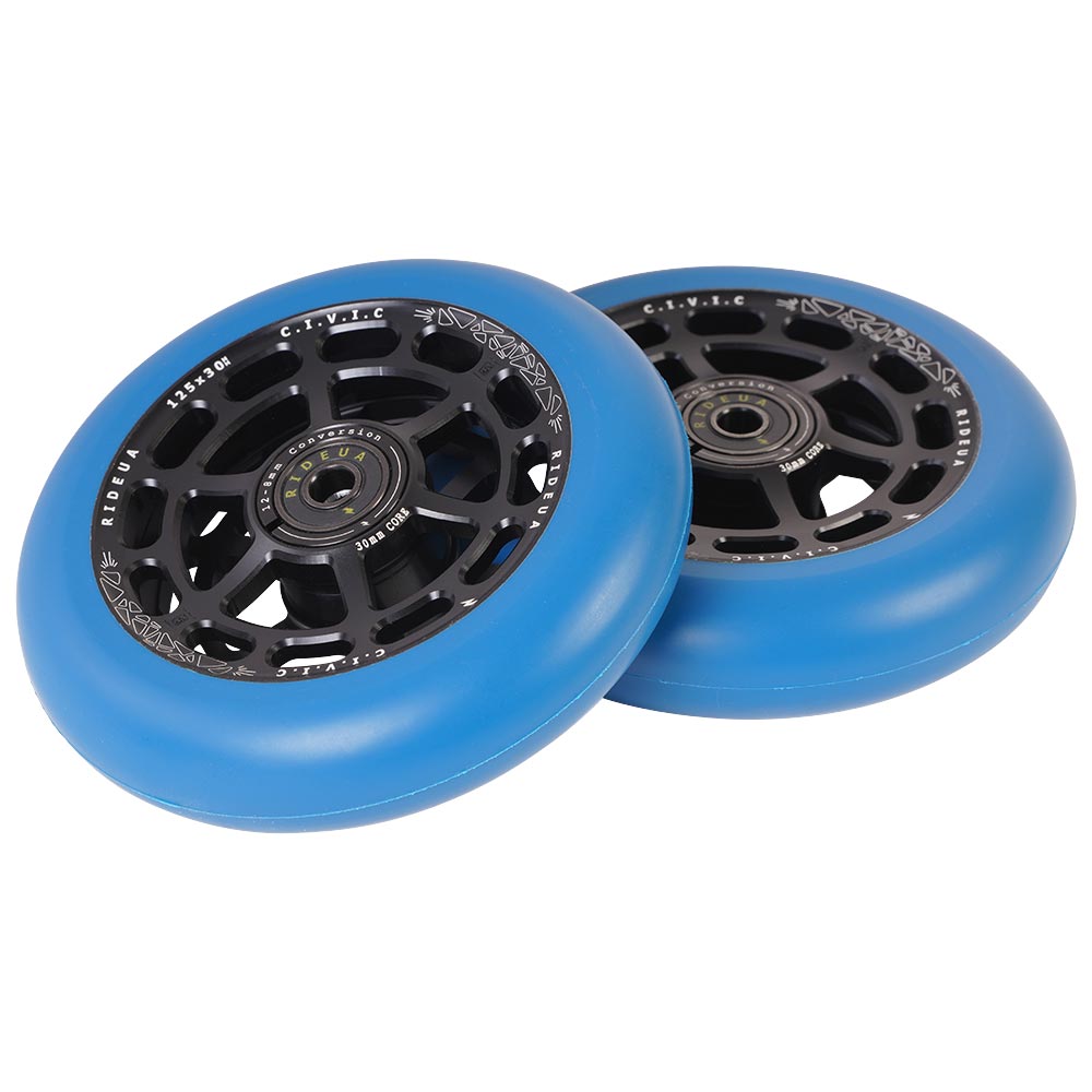 urbanArtt | Civic | 125 x 30mm Wheels | Black/Arctic Blue
