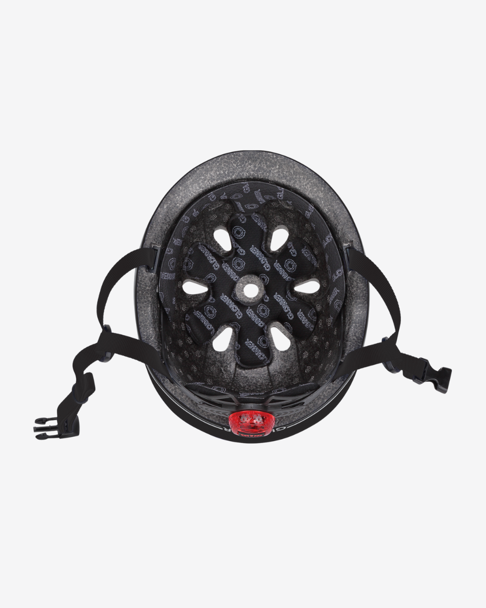 Globber Kids Helmet w/Flashing LED Light  XS / S | Black