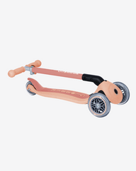 Globber Ecologic Primo Foldable Plus Convertible 3 Wheel Scooter | Peach