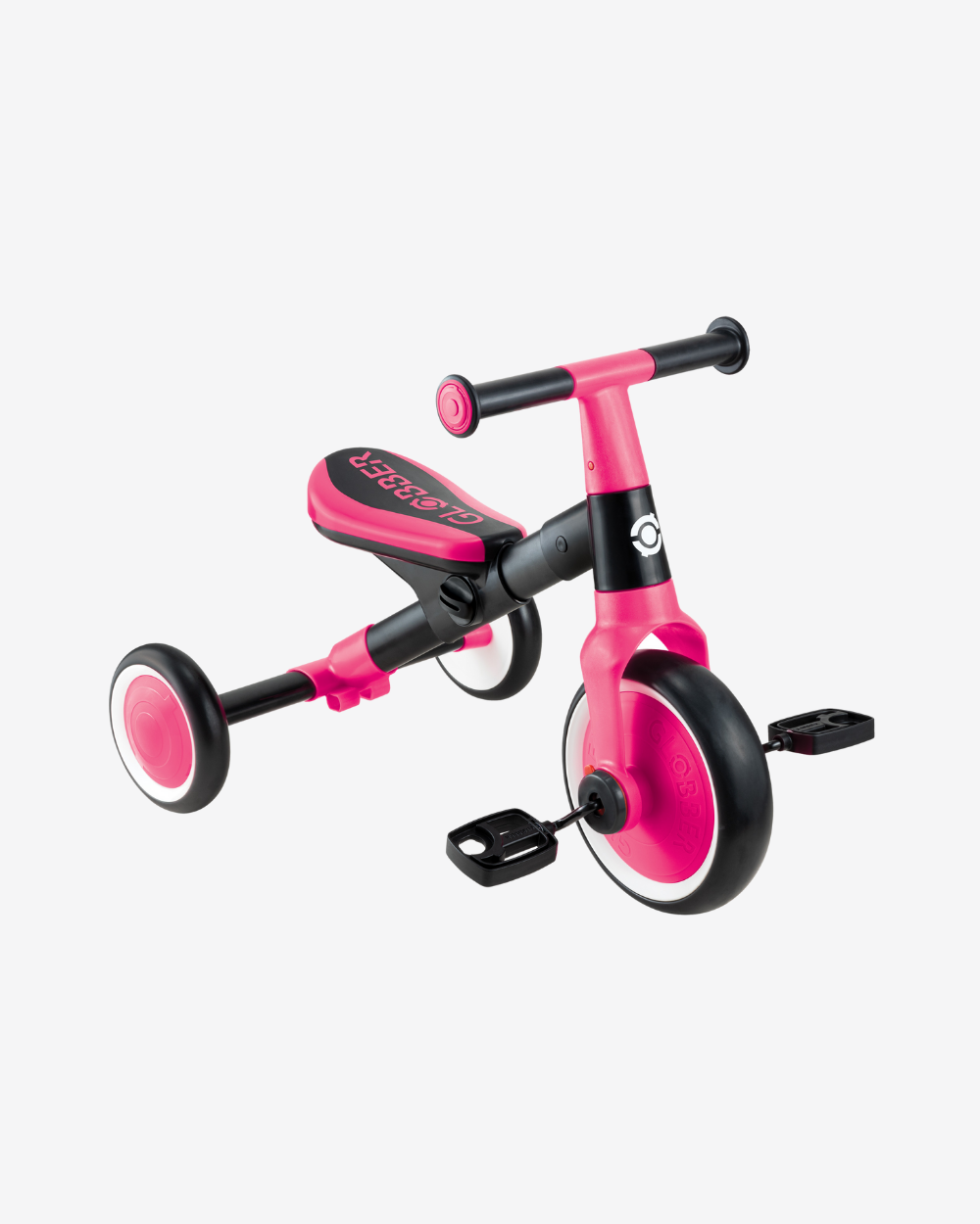 Globber Learning Trike 2 in 1 | Fuchsia Pink