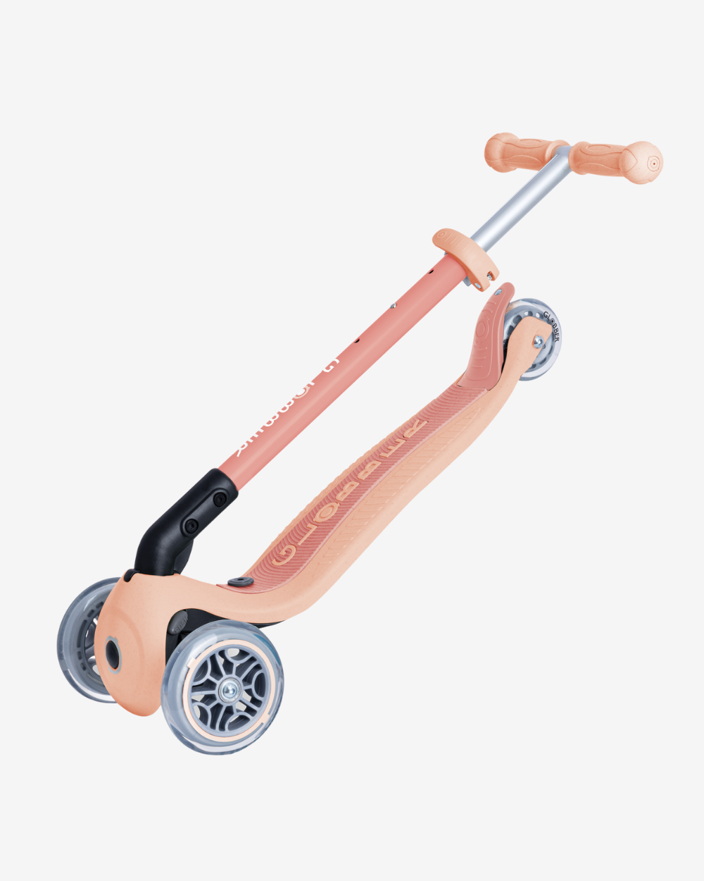 Globber Ecologic Primo Foldable Plus Convertible 3 Wheel Scooter | Peach