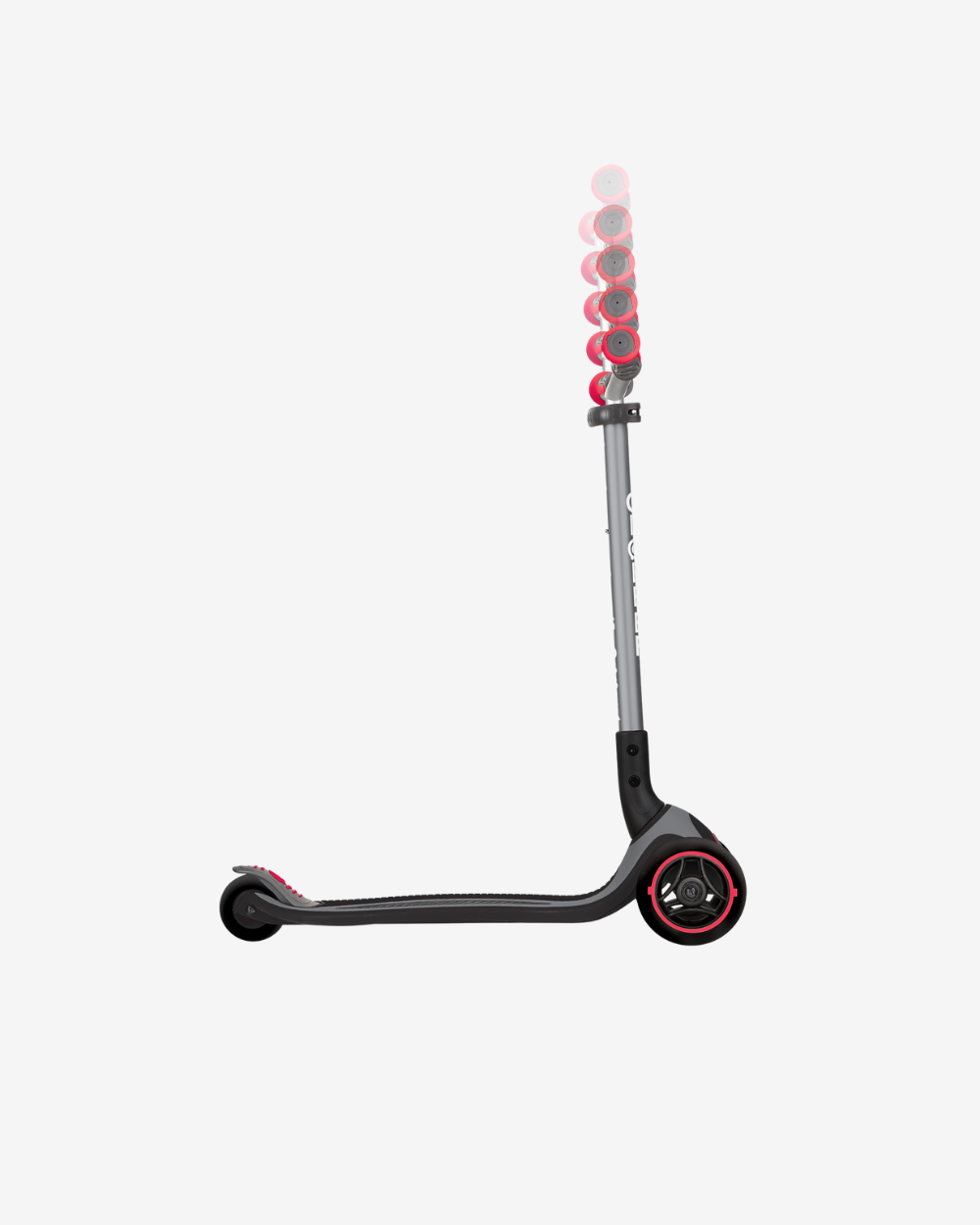 Globber Master 3 Wheel Kids Scooter | Black /  Red