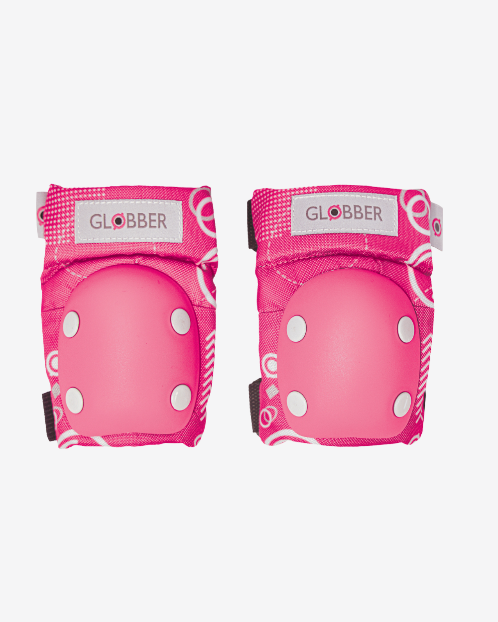 Globber Toddler Pads (XXS) | Fuchsia Pink Shapes