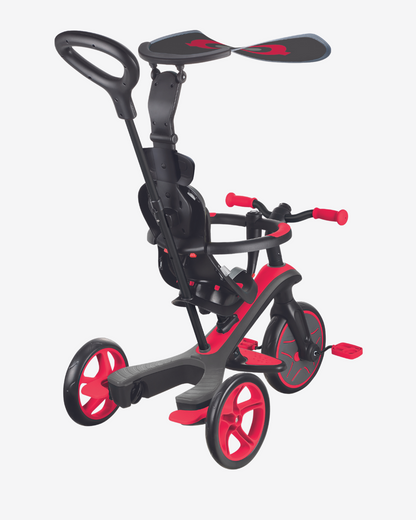 Globber Explorer Trike 4 in 1 | Red