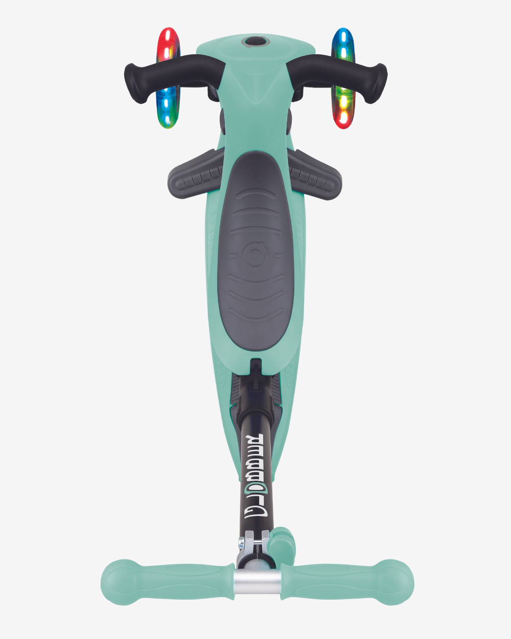 Globber GO UP Deluxe Convertible Scooter with Light up Wheels | Mint