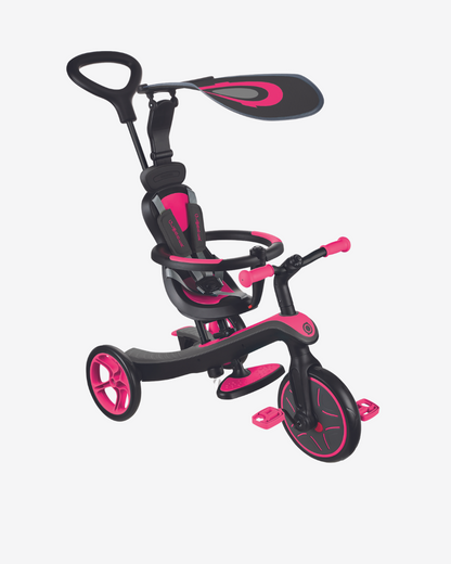 Globber Explorer Trike 4 in 1 | Fuchsia Pink