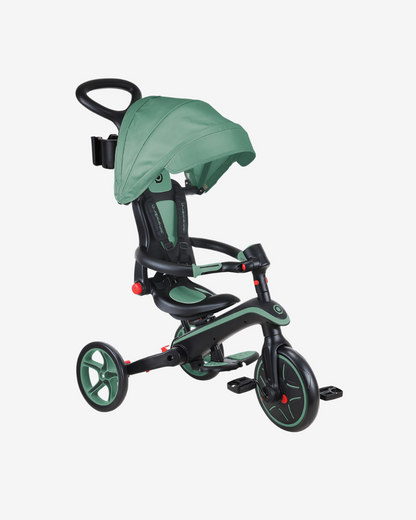 Globber Explorer Trike 4 in 1 Foldable | Olive
