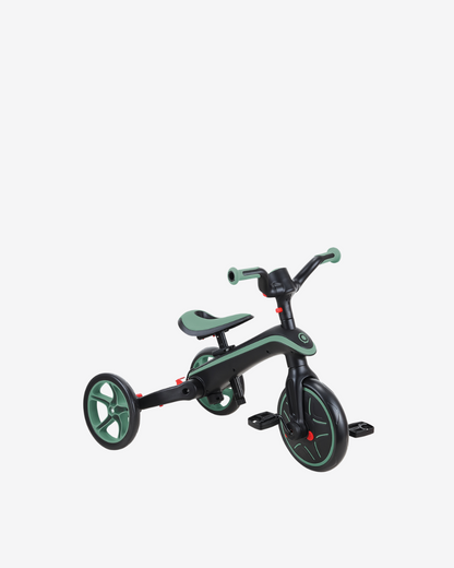 Globber Explorer Trike 4 in 1 Foldable | Olive