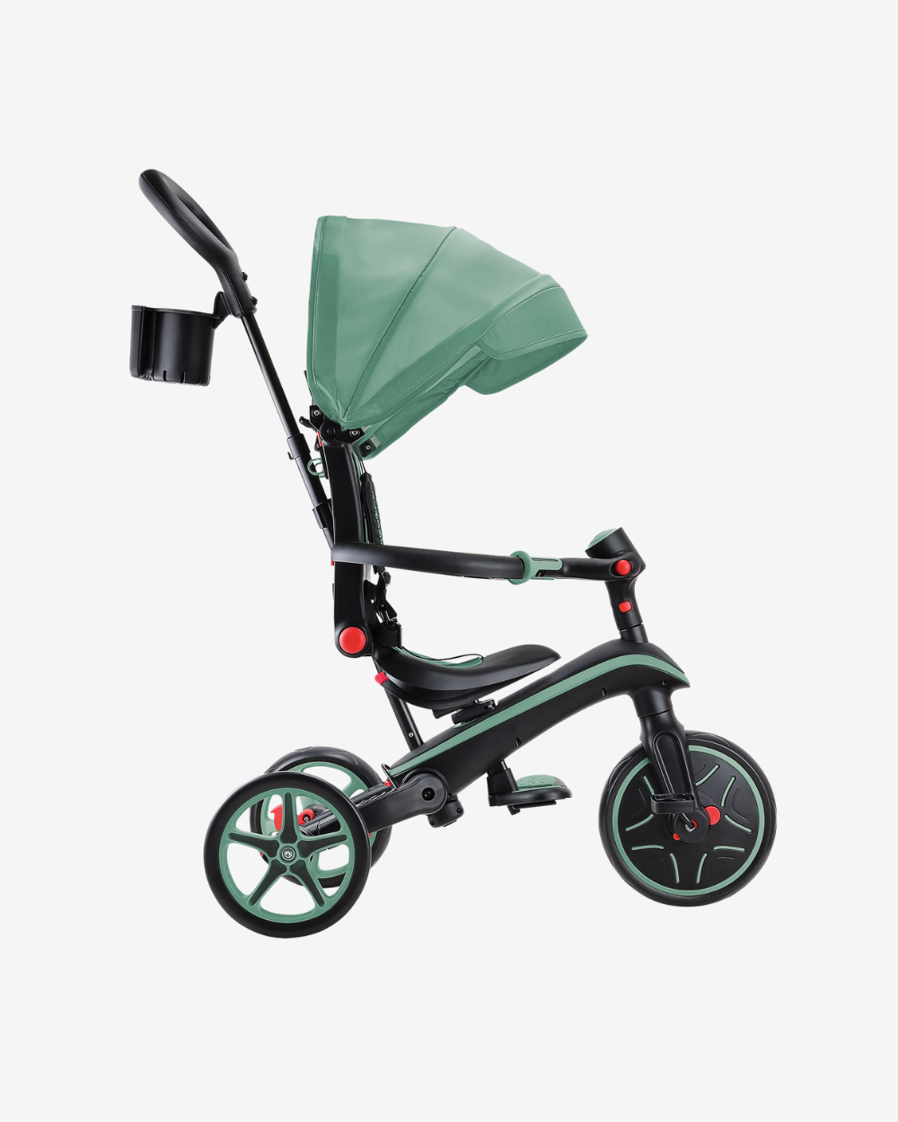 Globber Explorer Trike 4 in 1 Foldable | Olive