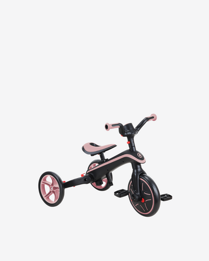 Globber Explorer Trike 4 in 1 Foldable | Deep Pastel Pink