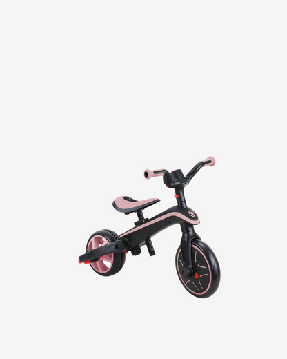 Globber Explorer Trike 4 in 1 Foldable | Deep Pastel Pink