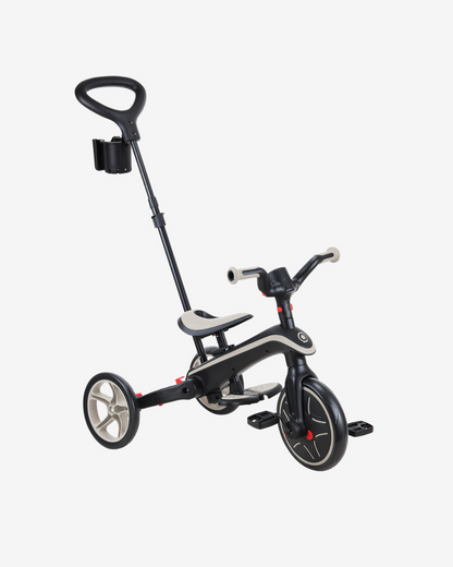 Globber Explorer Trike 4 in 1 Foldable | Taupe