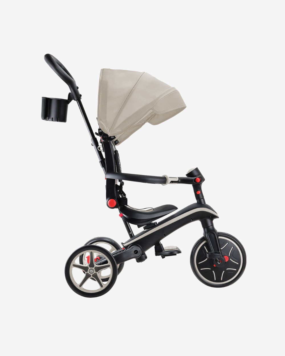 Globber Explorer Trike 4 in 1 Foldable | Taupe
