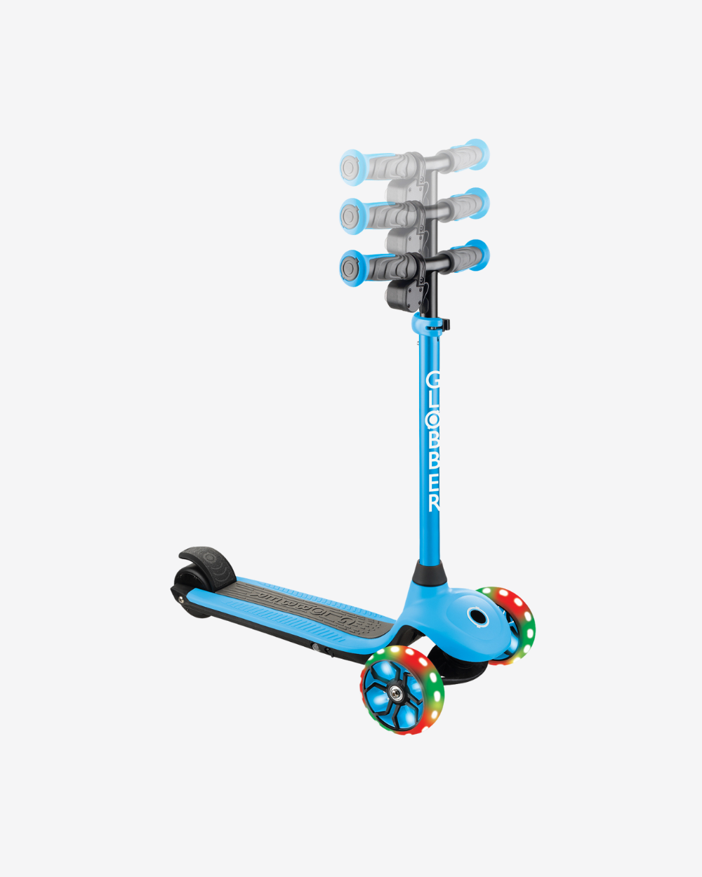 Globber ONE K E-MOTION 4 PLUS Electric 3 Wheel Scooter | Sky Blue