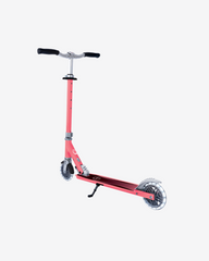 Globber Flow Element Foldable Kids Scooter with Lights | Coral Pink