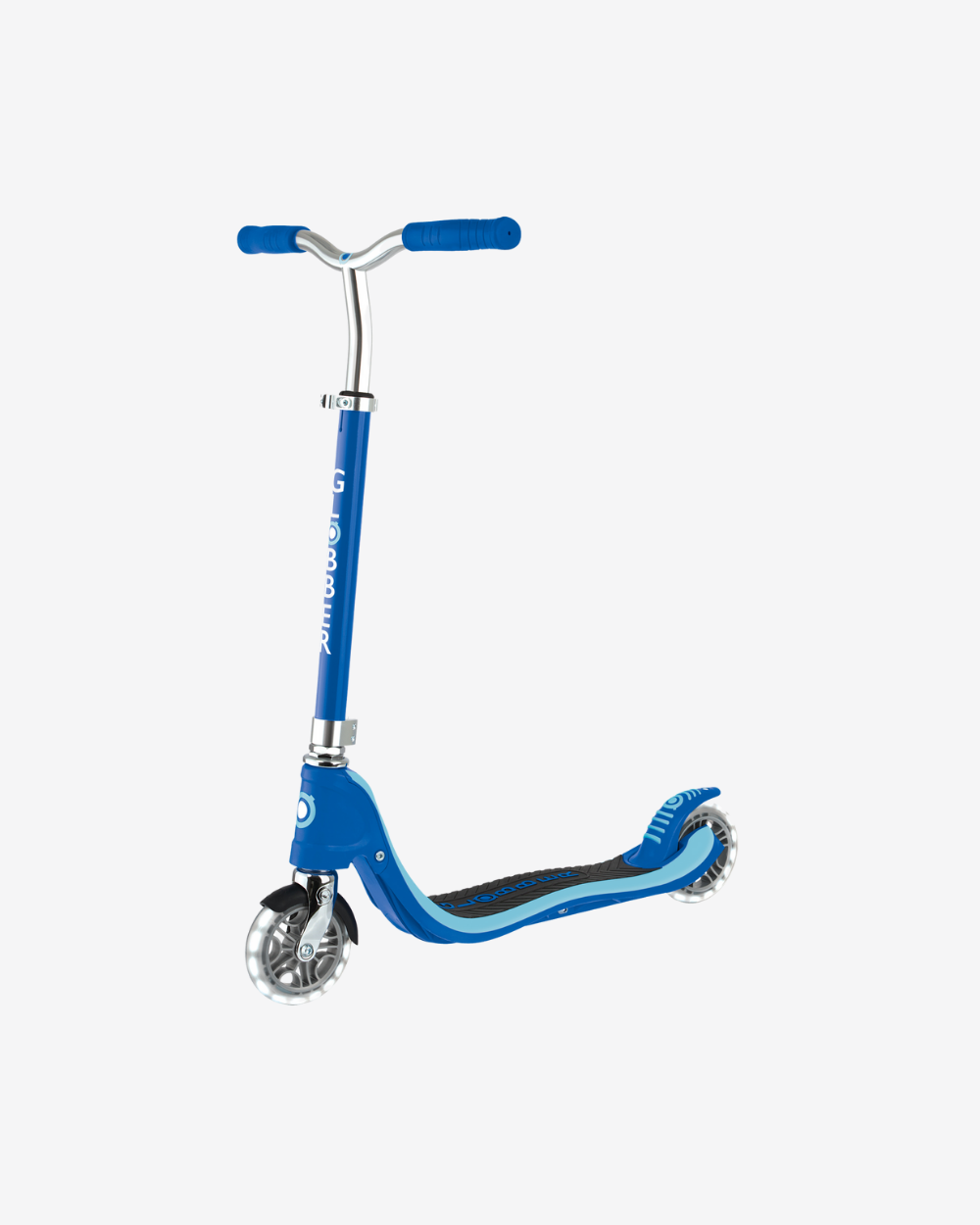 Globber Flow 125 Scooter with Light Up Wheels | Navy Blue