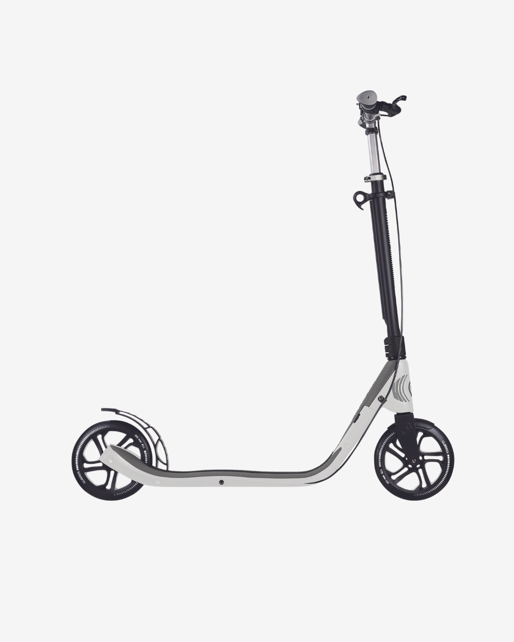 GLOBBER ONE NL 205-180 DUO Monopattino Con Ruote Grandi 205/180 Mm, Pieghevole, Manubrio Regolabile, Cuscinetti ABEC 7, Per Adolescenti E Adulti (grigio)