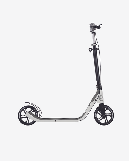 Globber ONE NL 205 Deluxe Adult Scooter | White / Grey