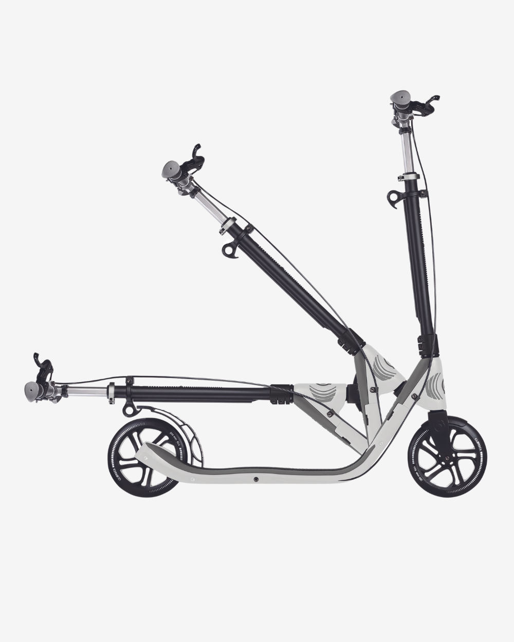 Globber ONE NL 205 Deluxe Adult Scooter | White / Grey