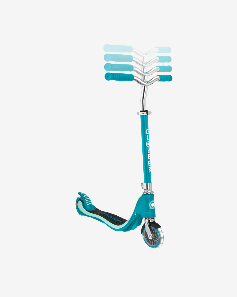 Globber Flow 125 Scooter with Light Up Wheels | Teal